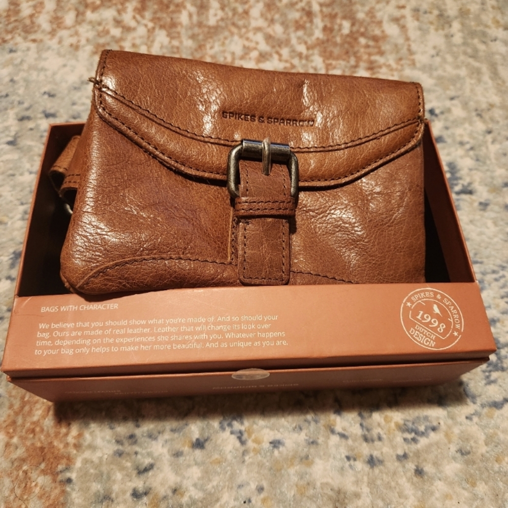 Spikes & Sparrow Brown Leather Belt Bag Fanny Pack